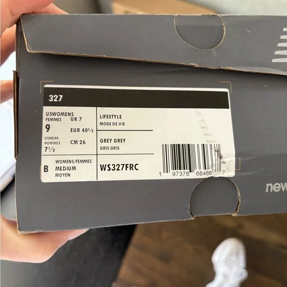 NWT New Balance White and Light Blue Sneakers - Picture 4 of 5